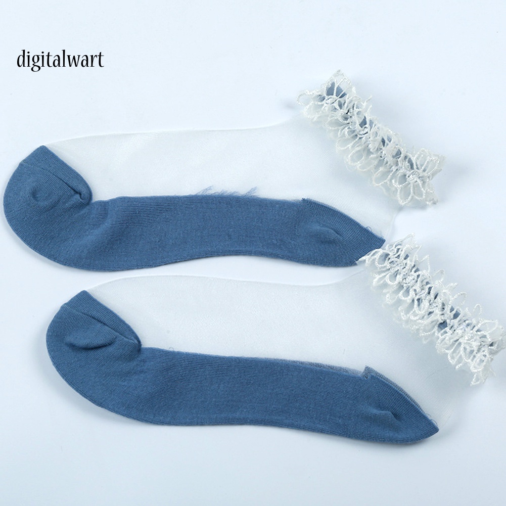 Kỹ Thuật Số| Set 3 Đôi Vớ Trong Suốt Siêu Mỏng Thoáng Khí Cho Nữ