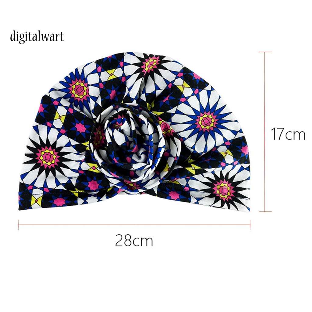 Kỹ Thuật Số| Khăn Turban Cotton Siêu Mềm In Họa Tiết Hình Học Thời Trang Cho Nữ