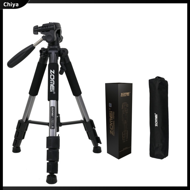 Giá Đỡ Ba Chân Bằng Nhôm Chuyên Nghiệp Zomei Q111 Cho Máy Ảnh Kỹ Thuật Số Dslr