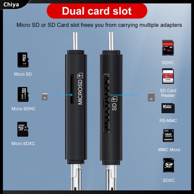 Đầu Đọc Thẻ Nhớ Usb Type-c + Micro Usb + Usb 2.0 Otg 3 Trong 1 Thông Dụng Cho Android