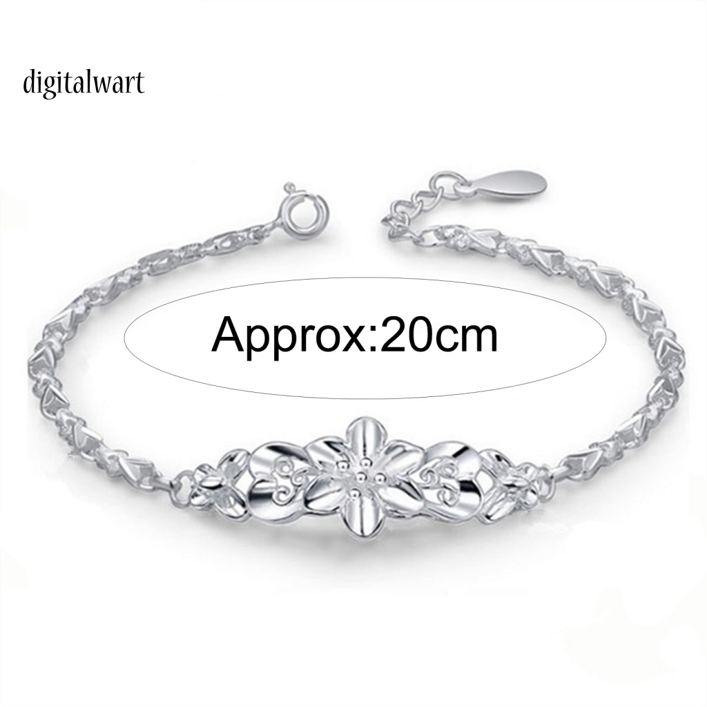 Kỹ Thuật Số| Vòng Đeo Tay Họa Tiết Hoa Thanh Lịch Dễ Phối Đồ Thời Trang Cho Nữ