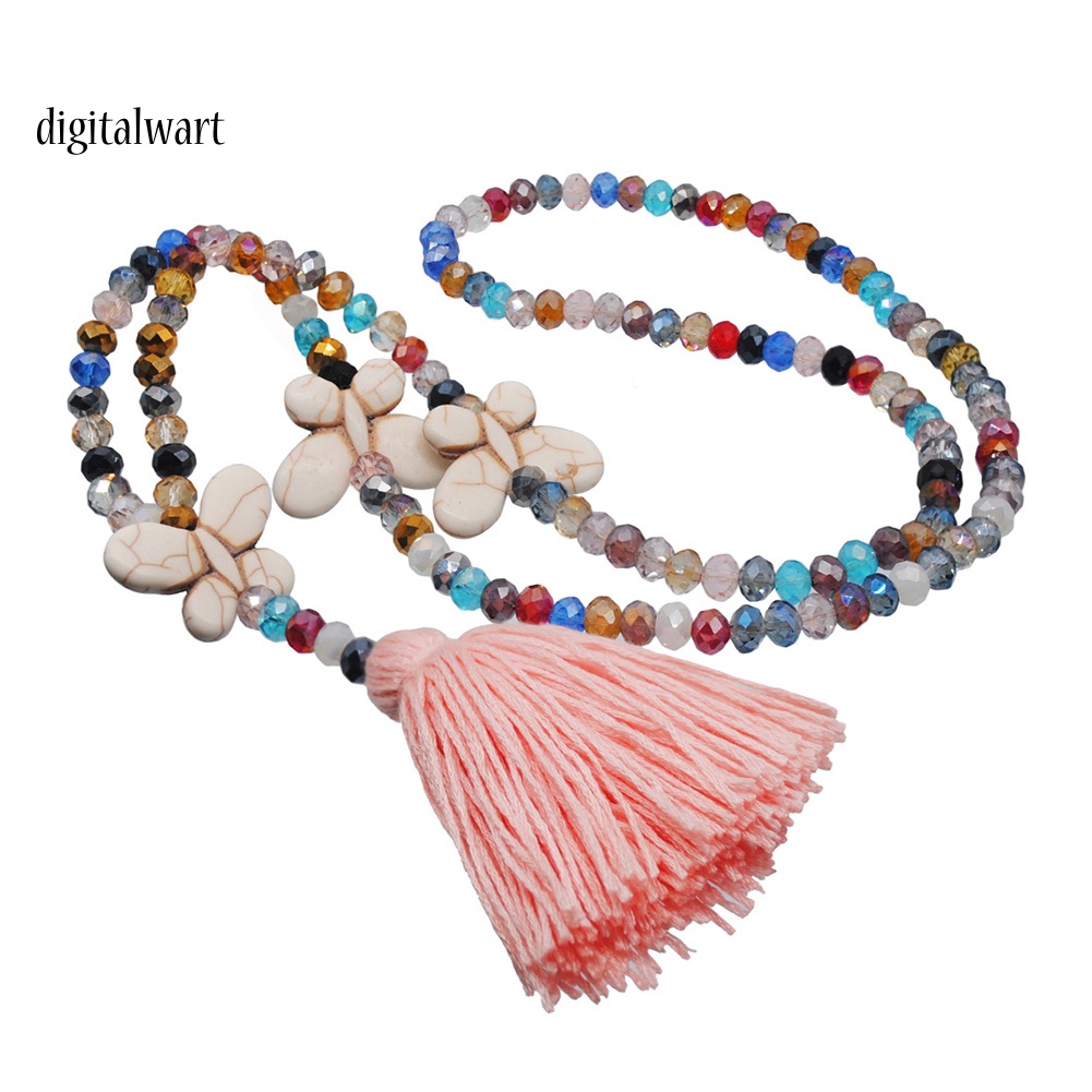 Kỹ Thuật Số| Vòng cổ HợP Kim DạNg Tua Rua HìNh BướM ĐíNh Đá NhiềU MàU