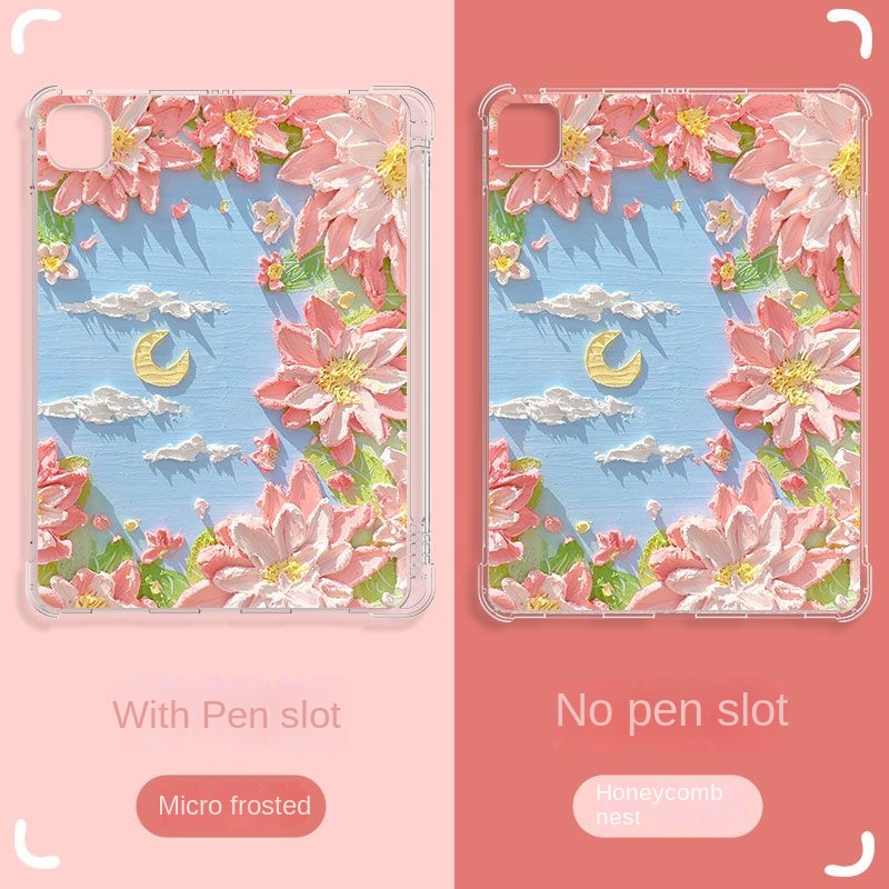 Bao Da Máy Tính Bảng Họa Tiết Tranh Sơn Dầu Cho gen5 / gen6 9.7 gen7 / gen8 / gen9 10.2 Air4 / Air5 10.9 pro11 2018 / 2020 Ốp