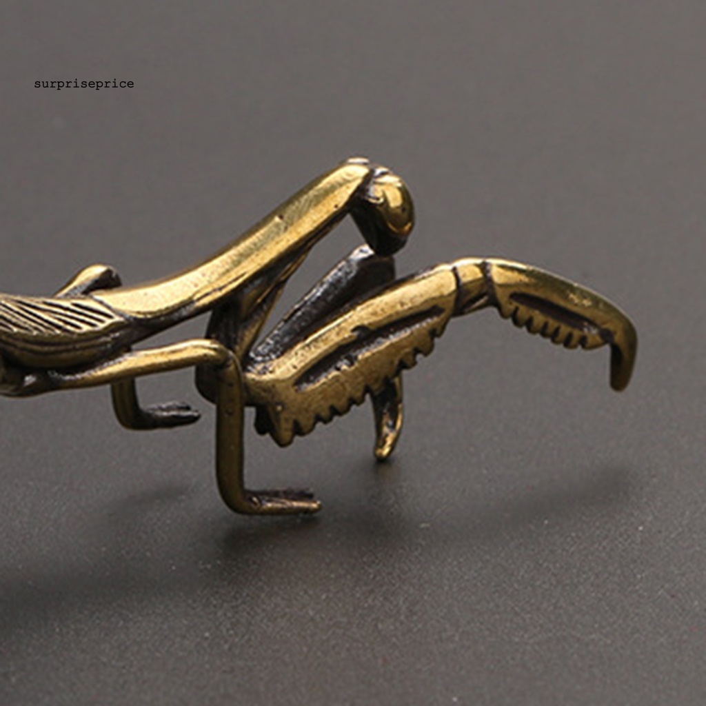 Spa Tượng Mantis Ba Chiều Bằng Đồng Thau Nhỏ Xinh Trang Trí Sân Vườn