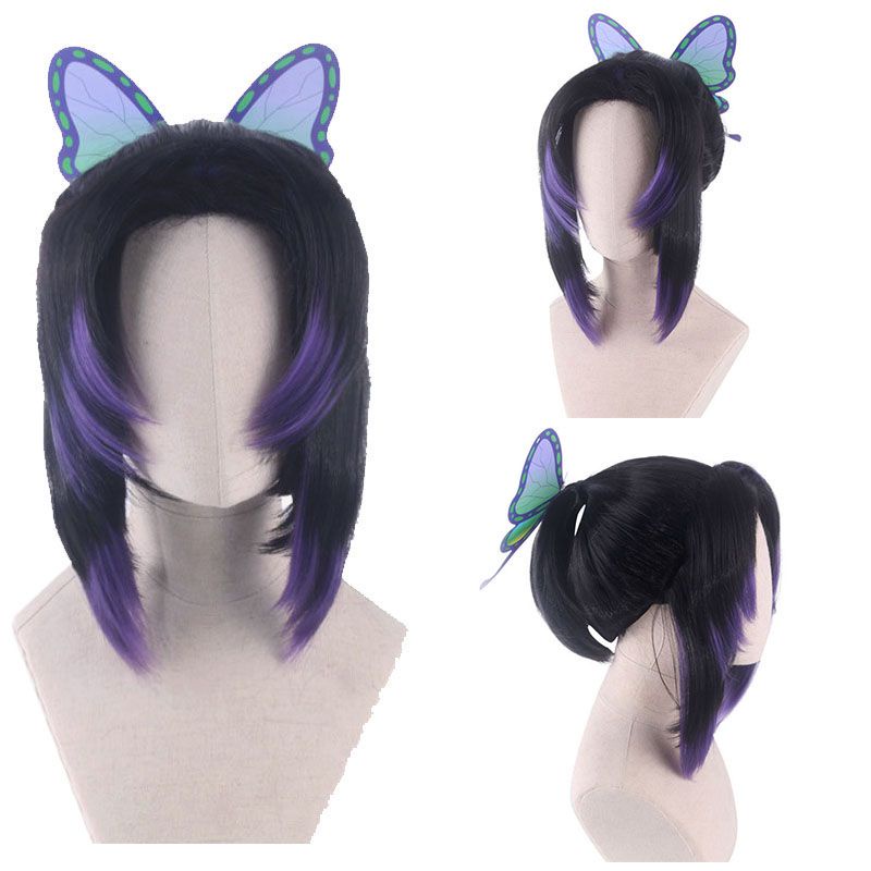 Bộ Tóc Giả Kimono Hóa Trang Nhân Vật Phim Hoạt Hình Demon Slayer Cho Nữ