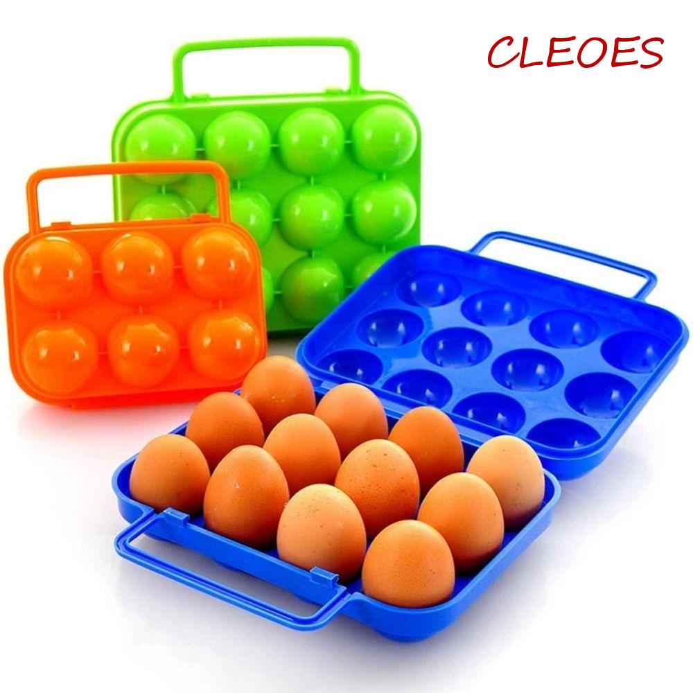 Hộp Đựng Trứng 6 / 12 Ngăn Bằng Nhựa Giá Đỡ