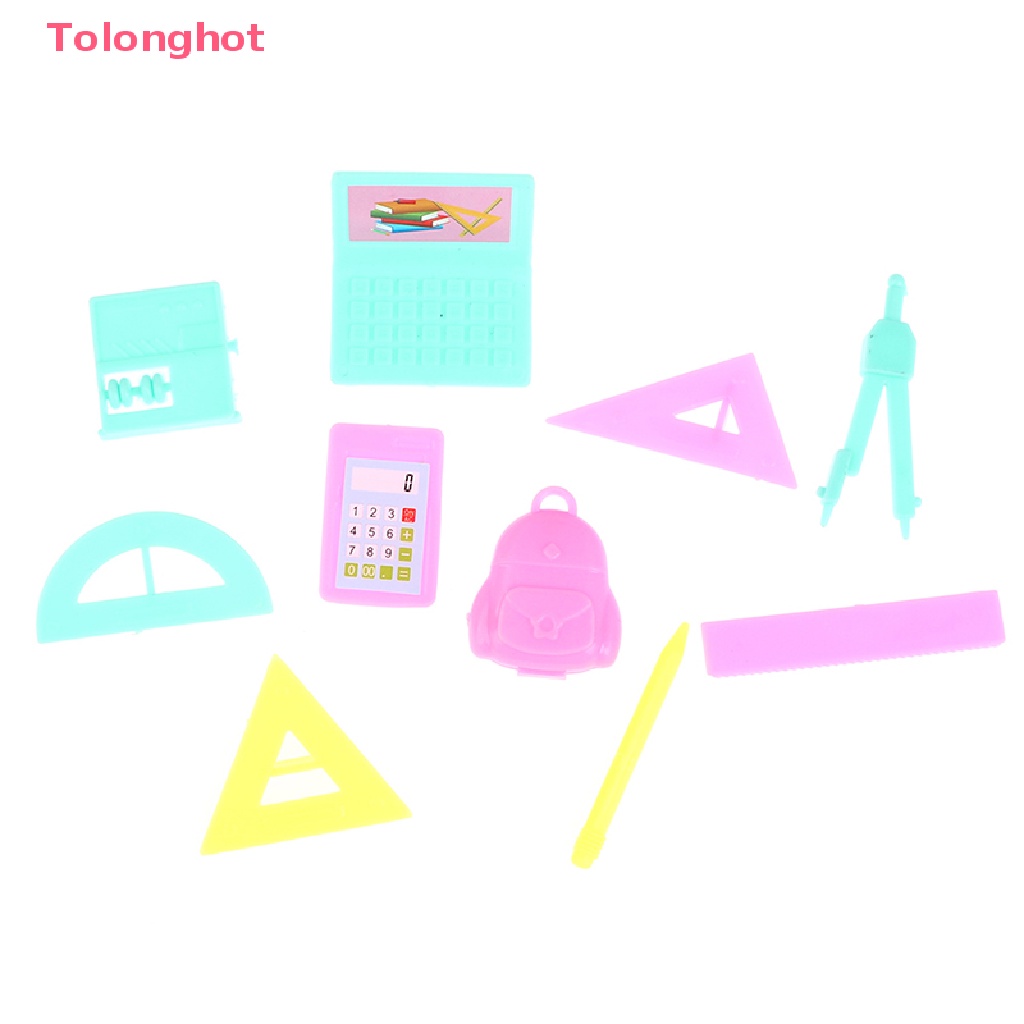 Set 10 Mô Hình Đồ Chơi Mini Nhiều Màu Sắc Trang Trí Nhà Búp Bê 1 / 12