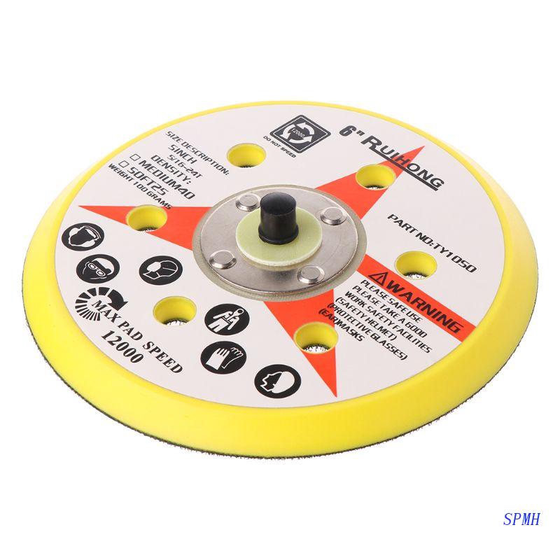 Tấm Chà Nhám 6 Lỗ 6 Inch 5 / 16 "Với Vít Ren 24 Inch Siêu Bền Để Đánh Bóng &amp; Mài