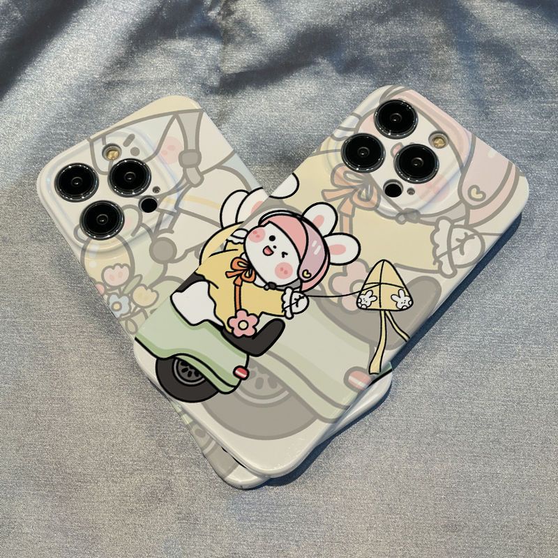 Miếng Dán Bảo Vệ Màn Hình Họa Tiết Thỏ Đáng Yêu Cho Iphone 8 7 12Xrxs111413Ốp Điện Thoại Họa Tiết Xe Mô Tô SKT2 Cho Apple promax / plus / SKT2