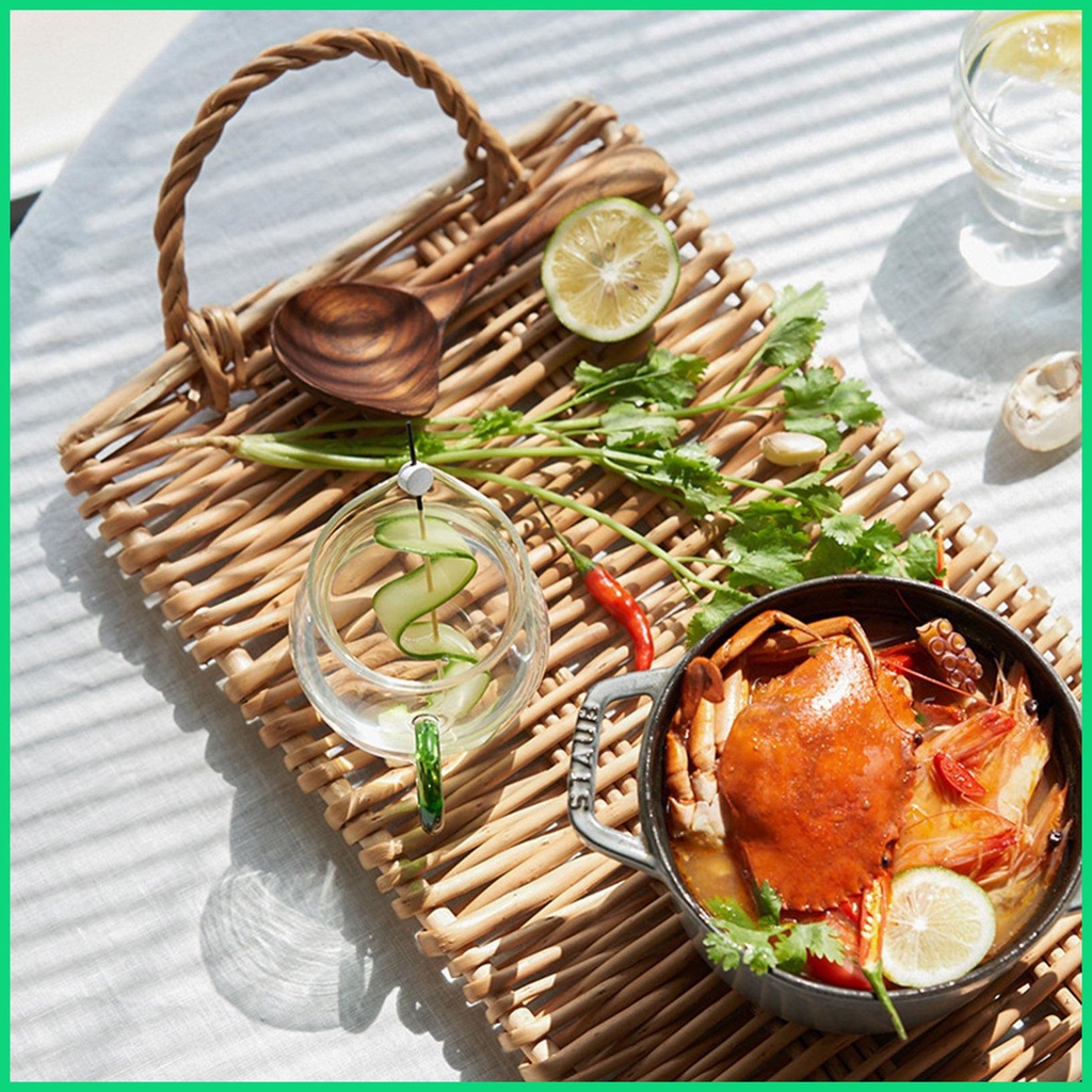 Khay Phục Vụ Cà Phê / Bánh Mì / Trái Cây Bằng Vải Dệt Tay Tự Nhiên