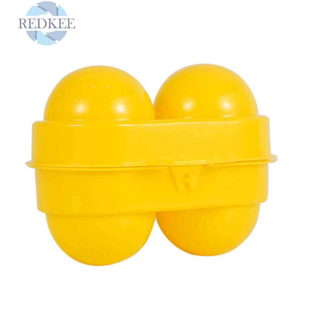 Hộp Đựng Trứng 2 Ngăn Màu Vàng Dùng Đi Cắm Trại