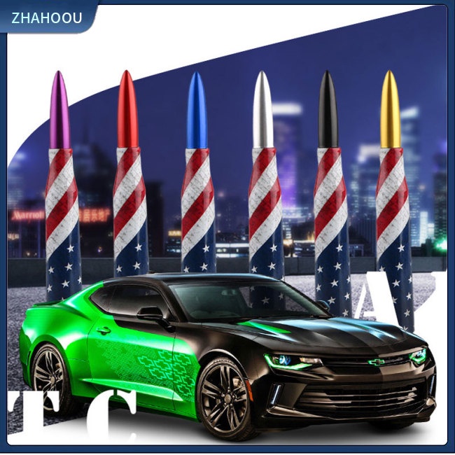 ☃Phụ Kiện Trang Trí Nhà Cửa Độc Đáo Sáng Tạo☃ Ăng Ten Cao Su Hình Lá Cờ Mỹ Kèm Ốc Vít Trang Trí Xe Hơi