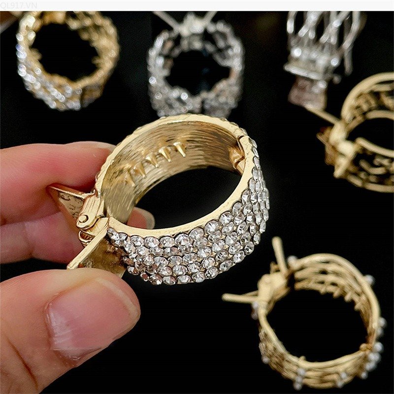 Kẹp Tóc Càng Cua Cố Định Đính Đá &amp; Ngọc Trai Mới