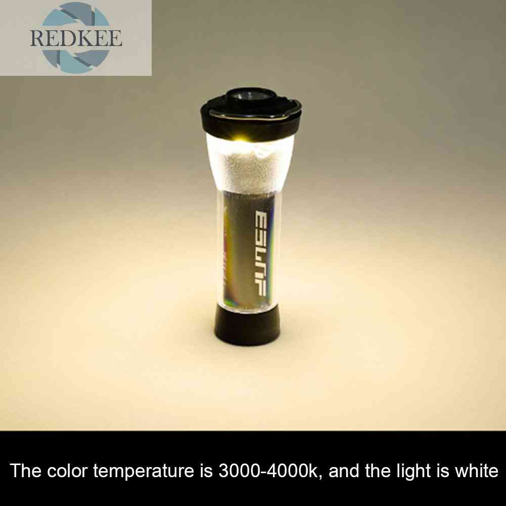 Đèn Cắm Trại / Câu Cá / Leo Núi 2 Trong 1 Đa Năng Kèm Cáp Sạc USB Tiện Dụng