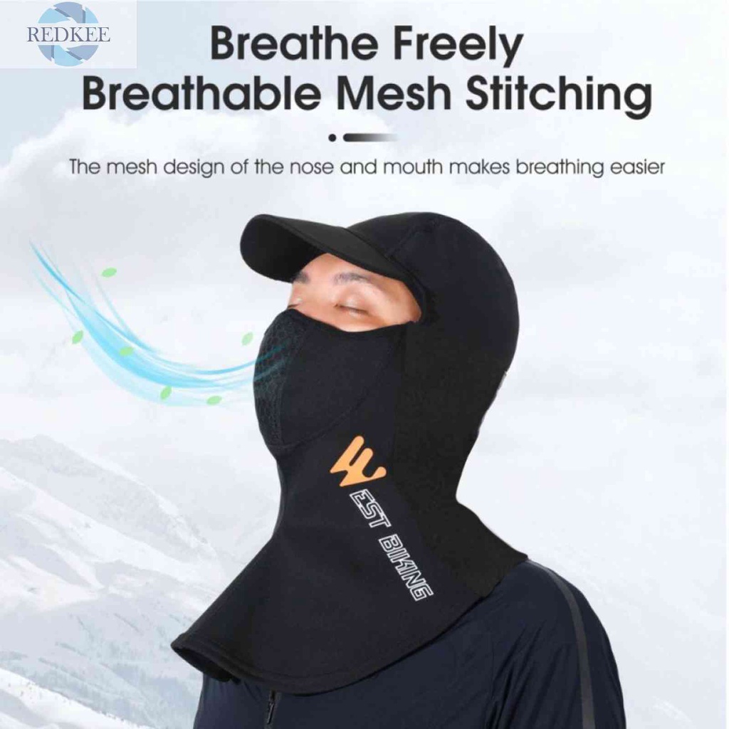 Mũ Trùm Đầu Che Mặt Bằng Lông Cừu Chống Gió Khi Đi Xe Đạp Trượt Tuyết