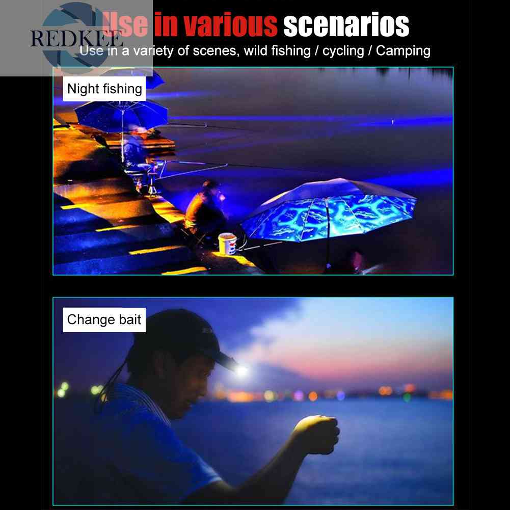 Đèn LED Đeo Đầu Cảm Biến Sóng Chống Nước 200lm