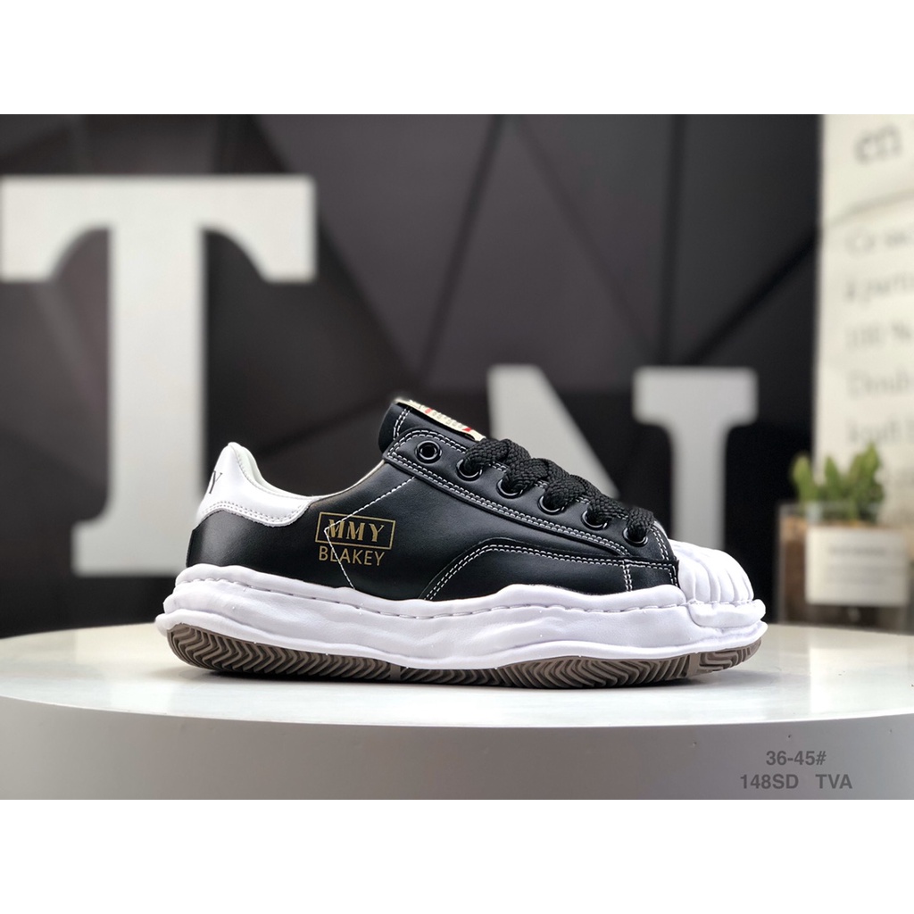 Giày Thể Thao Da Cổ Thấp Size 36-45 Thương Hiệu Tommy / Maison MIHARA YASUHIRO Wayne