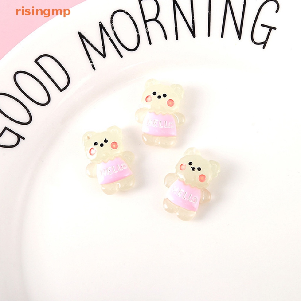 Bộ 2 Gấu Nhựa Phát Quang Dùng Làm Đồ Trang Sức Thủ Công DIY