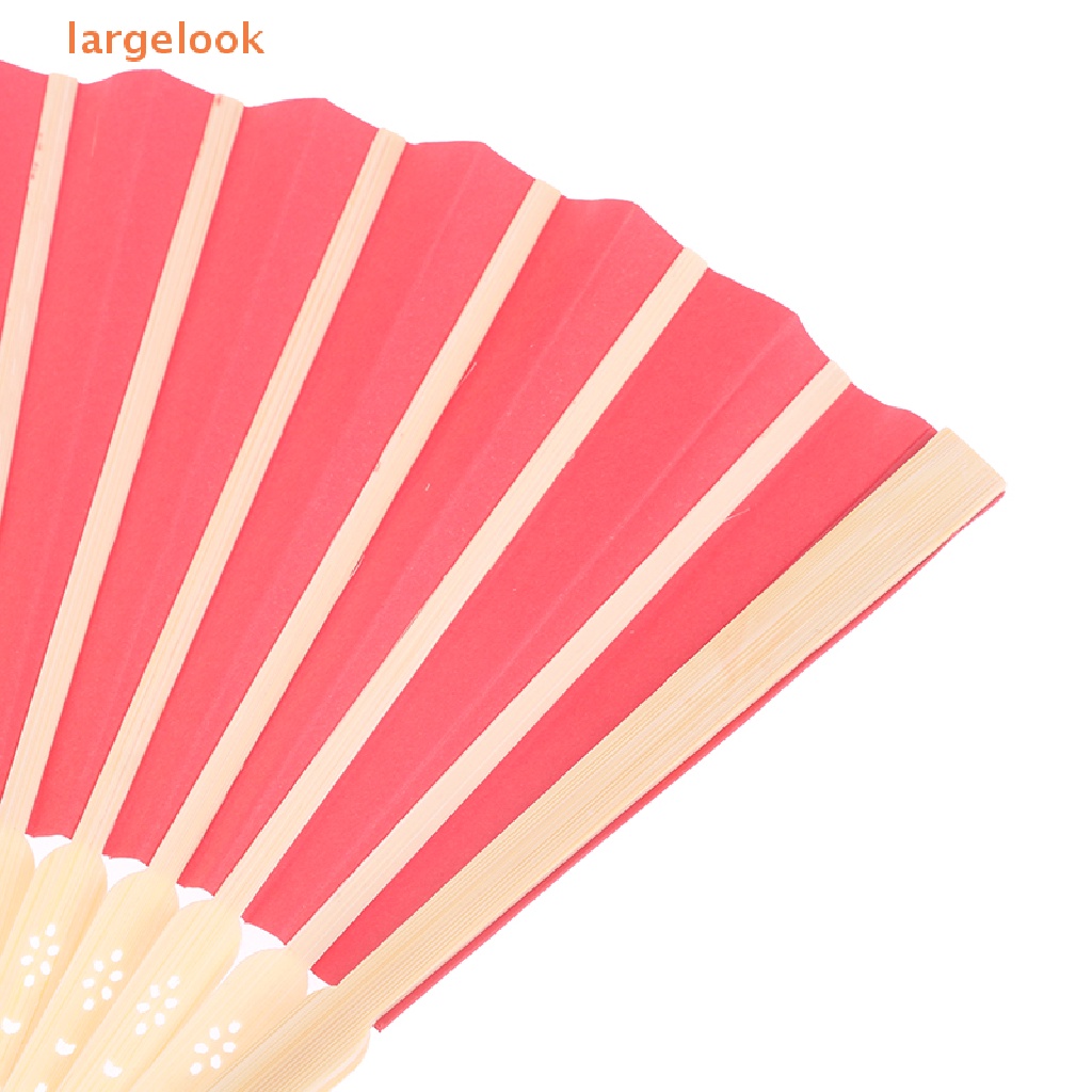 Quạt Xếp Cầm Tay Phong Cách Trung Hoa Cổ Điển Màu Sắc Trơn Dùng Để Trang Trí Tiệc Cưới