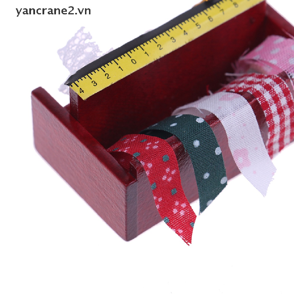 Set 2 Cuộn Ruy Băng Bằng Vải Trang Trí Nhà Búp Bê 1: 12