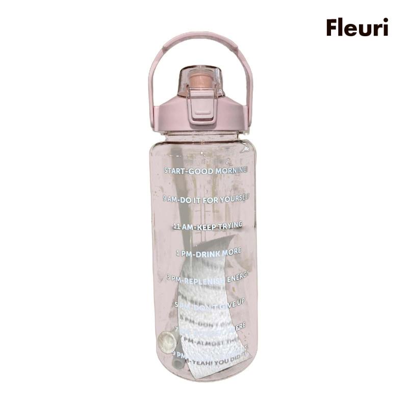 Bình Nước 2L Kèm Ống Hút Chống Rò Rỉ Tiện Dụng Cho Người Lớn Và Trẻ Em