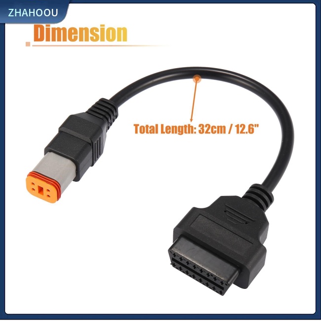☃Nhà Cửa☃ Dây Cáp Chuyển Đổi 4pin Sang 16pin Obd2 Cho Xe Mô Tô Davidson