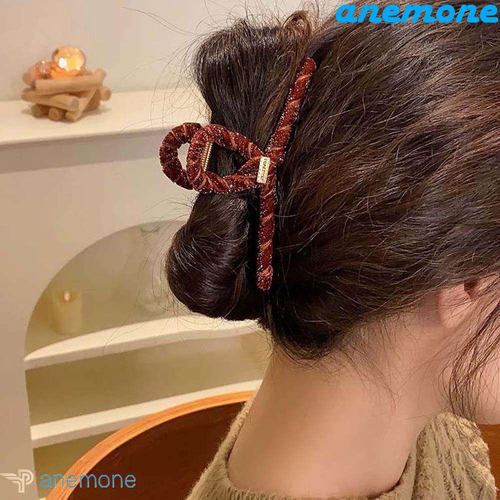 Kẹp Tóc Hình Cá Mập Màu Sắc Cà Phê Phong Cách Hàn Quốc Dành Cho Nữ