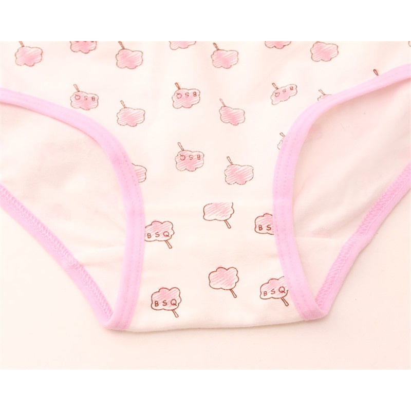 Set 5 Quần Lót Cotton Thoải Mái Thời Trang Cho Bé Gái 2-12 Tuổi