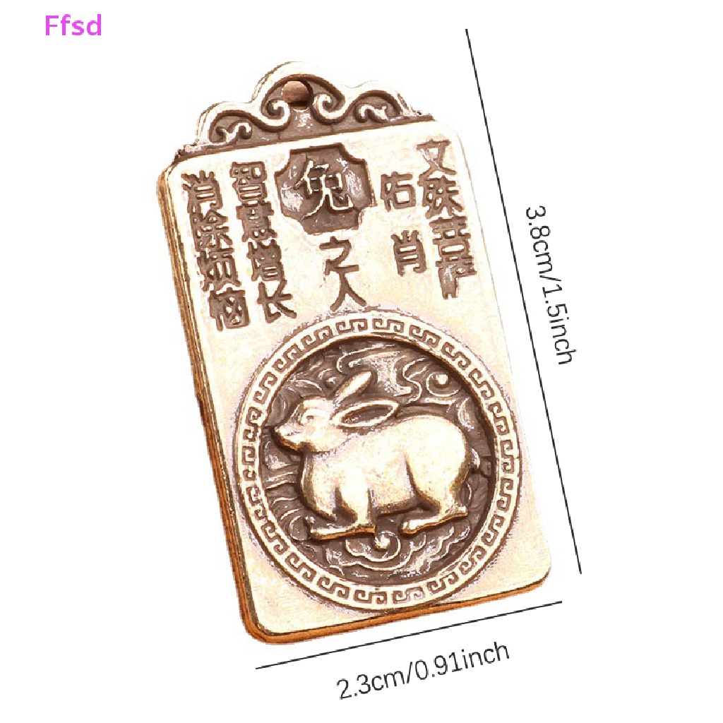 1 Mặt Dây Chuyền / Móc Khóa Xe Hơi Bằng Đồng Thau Bảo Vệ Hòa Bình