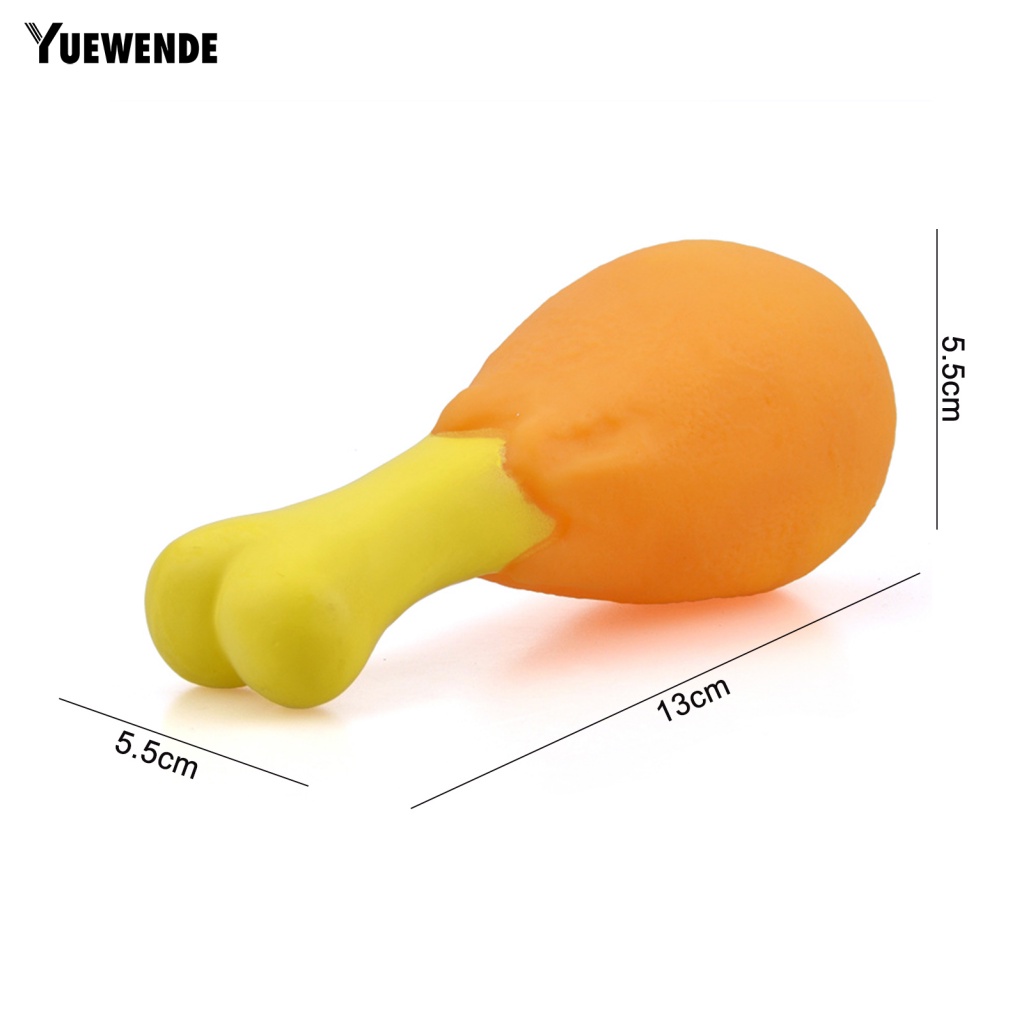 Đồ Chơi Hình Đùi Gà Bằng Cao Su PVC Cho Thú Cưng Gặm Răng