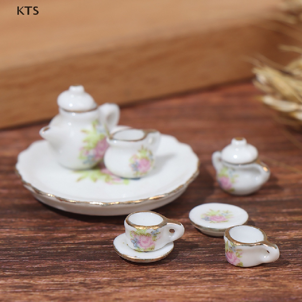 Bộ Ấm Trà Bằng Gốm Sứ 8 Chi Tiết Cỡ 1 / 12