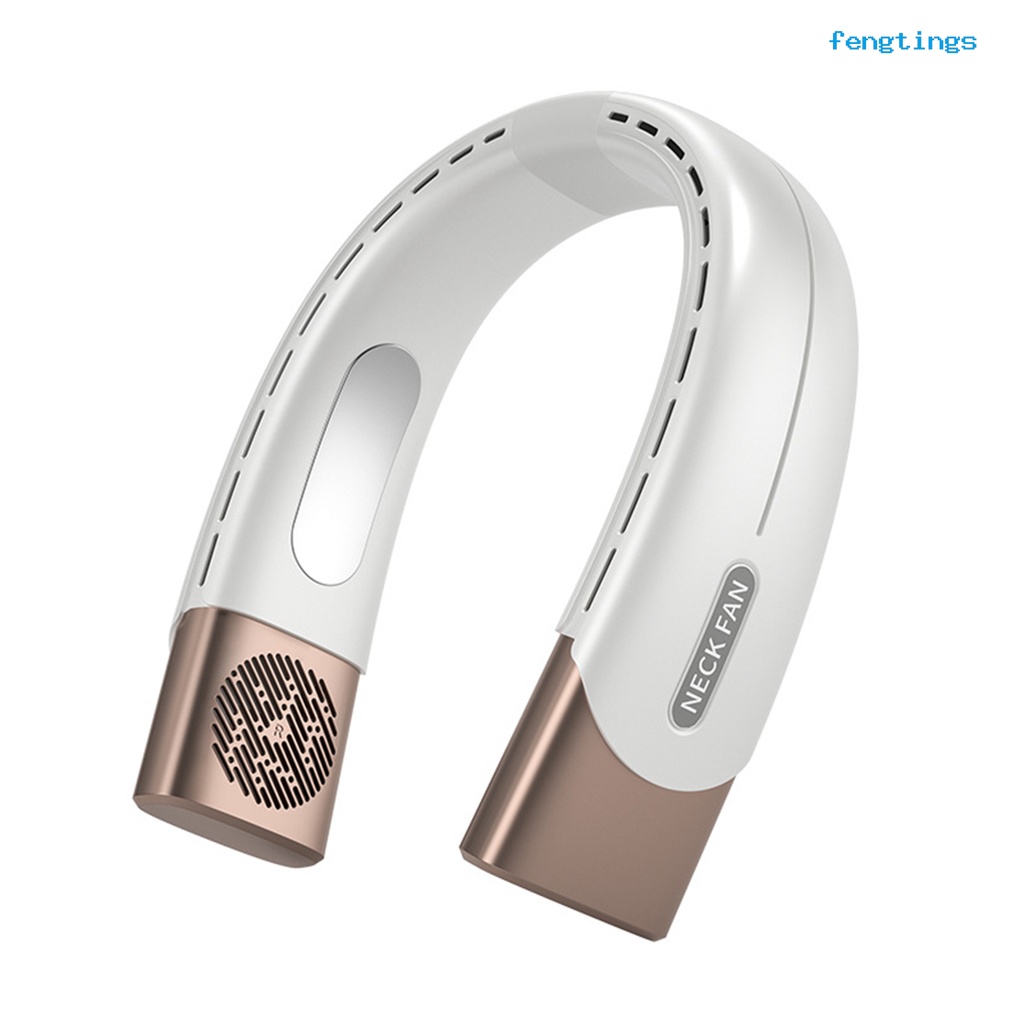 Quạt Làm Mát Đeo Cổ 20db Không Cánh 5 Tốc Độ Tùy Chỉnh Không Gây Tiếng Ồn Nhỏ Gọn Có Thể Sạc Lại Bằng Cổng USB