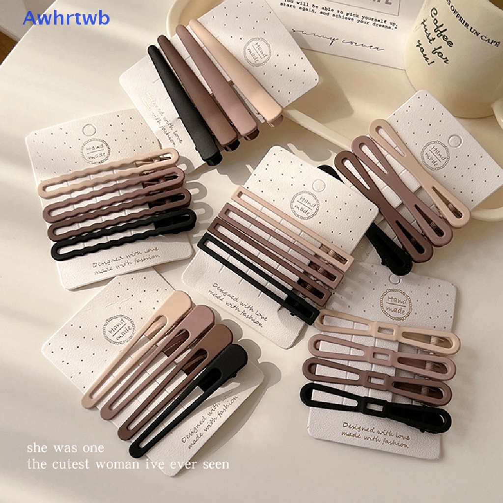 Set 3 / 4 Kẹp Tóc Họa Tiết Hình Học Thời Trang Mới