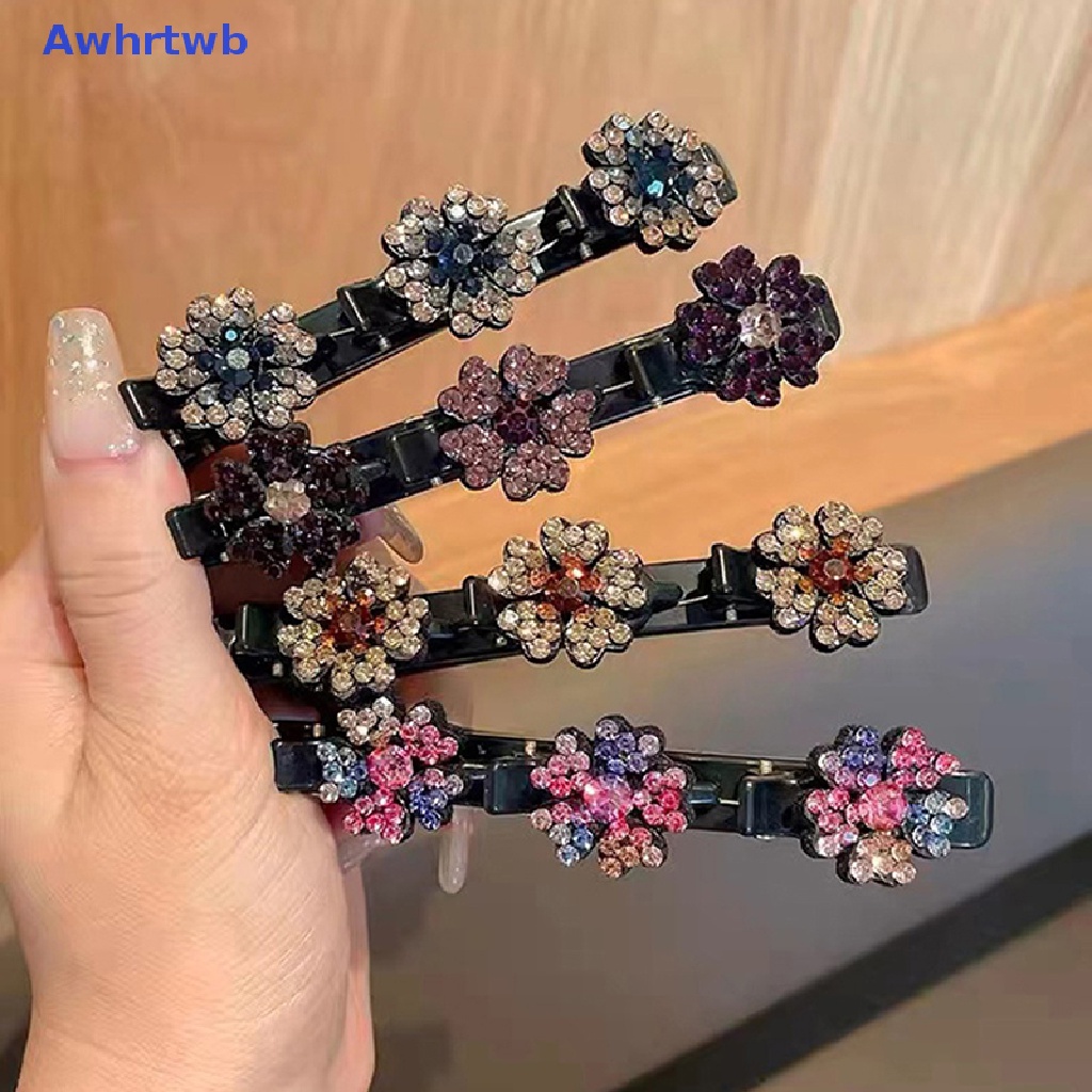 Set 2 Kẹp Tóc Đính Đá Thời Trang Mùa Hè Cho Nữ Mới