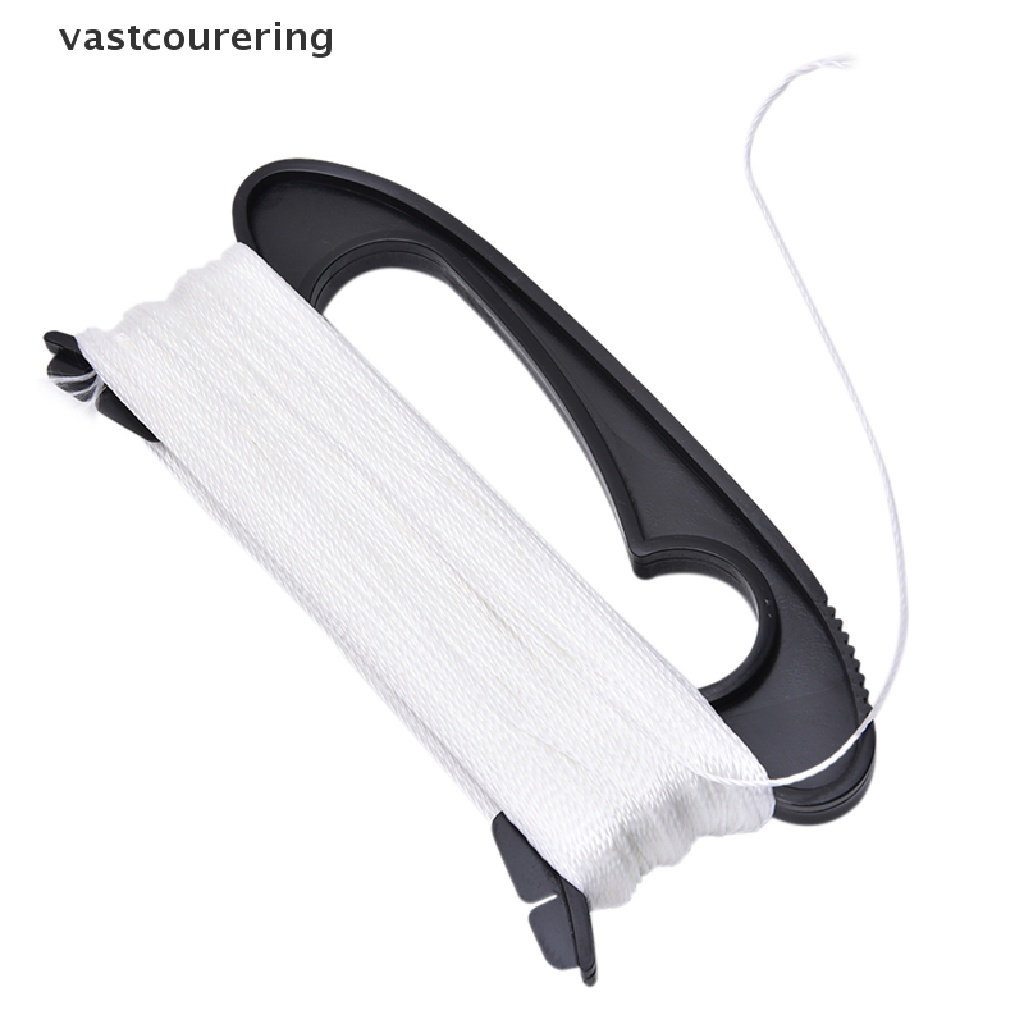 Cuộn Dây Thả Diều Màu Trắng Dài 100m Kèm Dụng Cụ Quấn Hình Chữ D