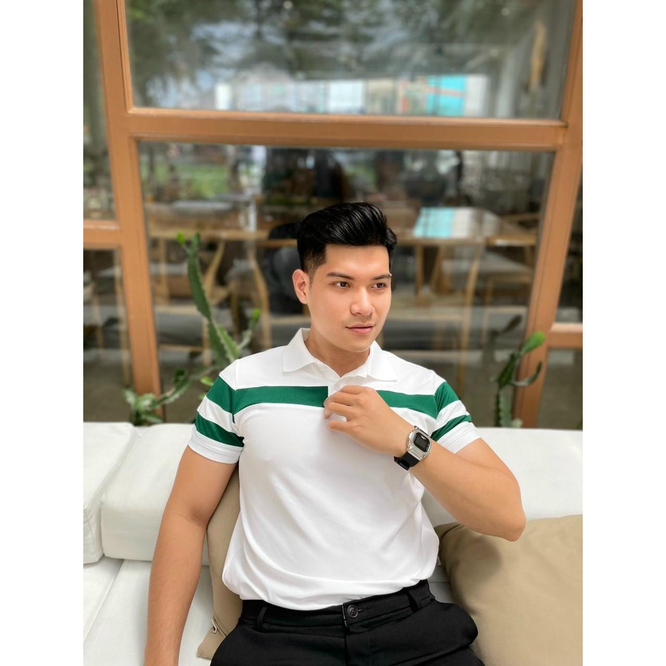 Áo thun polo cổ tròn trơn form body/AT88