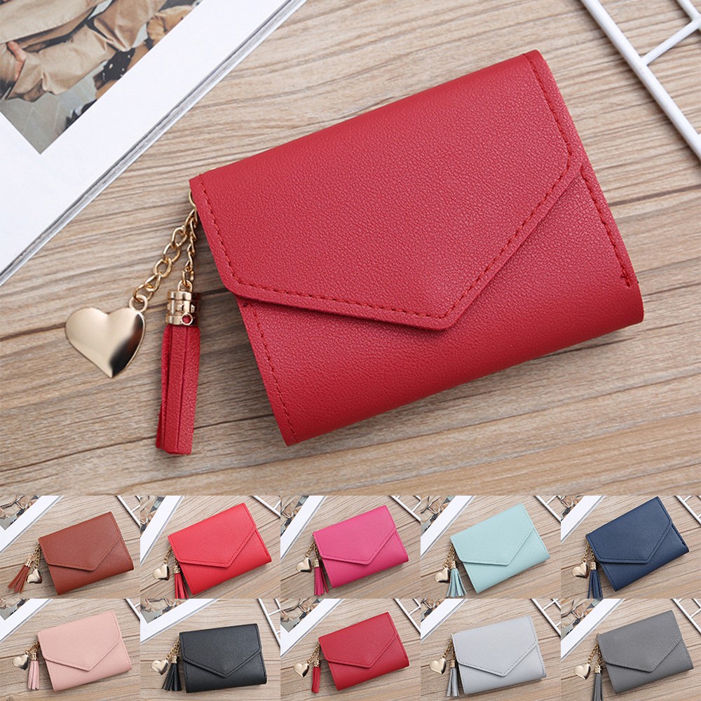 Ví Da Mini Đựng Thẻ Tín Dụng / ID / Ảnh Thiết Kế Nhỏ Gọn Thời Trang Cho Nữ