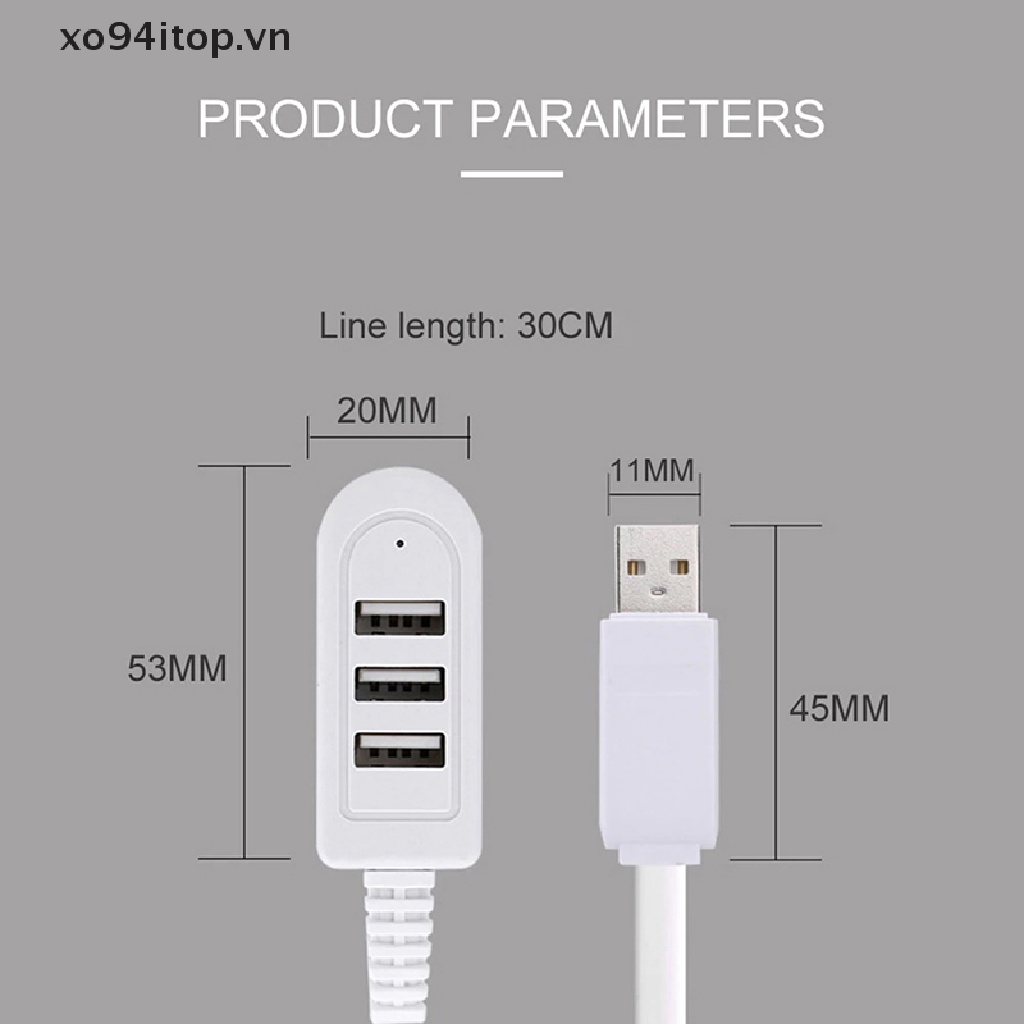Bộ Chia 3 Cổng Usb 2.0 Tốc Độ Cao