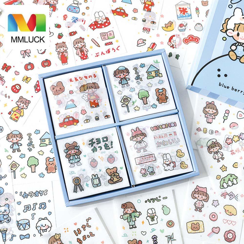 Bộ Đề Can Dán Họa Tiết Động Vật Trái Cây Hoạt Hình Dễ Thương Dùng Để Trang Trí