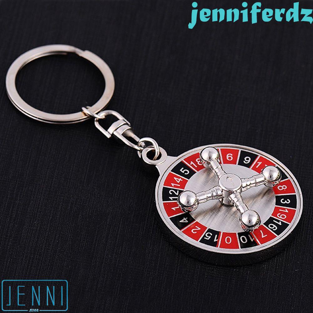 JENIFERDZ Russian Roulette Gift Rotatable High Quality New Key Chain