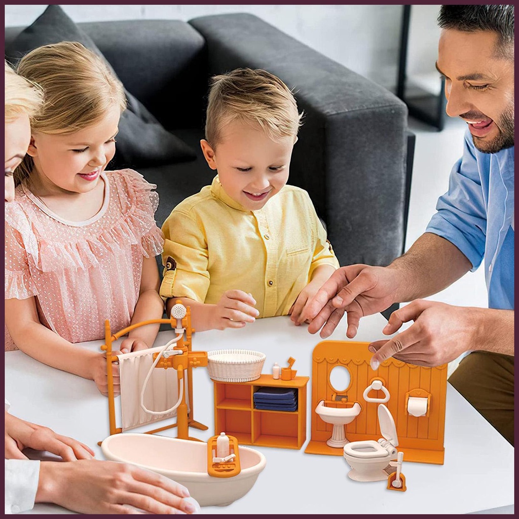 Bộ Đồ Chơi Nội Thất Trang Trí Nhà Búp Bê Tỉ Lệ 1: 32