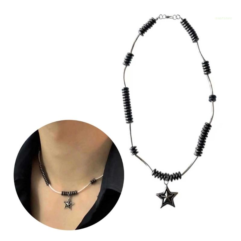 Vòng cổ Hình Ngôi Sao Năm Cánh Thiết Kế Bất Đối Xứng Thời Trang Cho Nữ