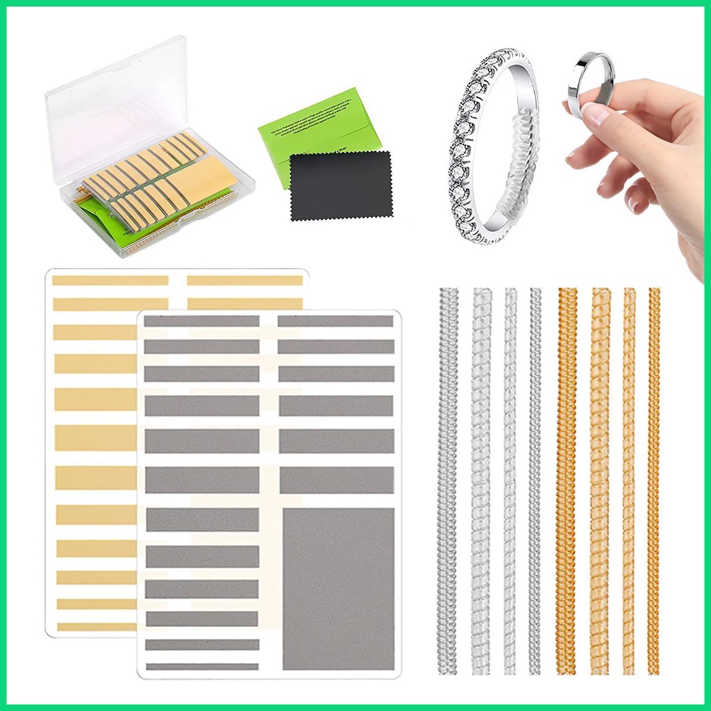 Bộ 47 Vòng Đệm Trong Suốt Điều Chỉnh Kích Thước Nhẫn jiwvn