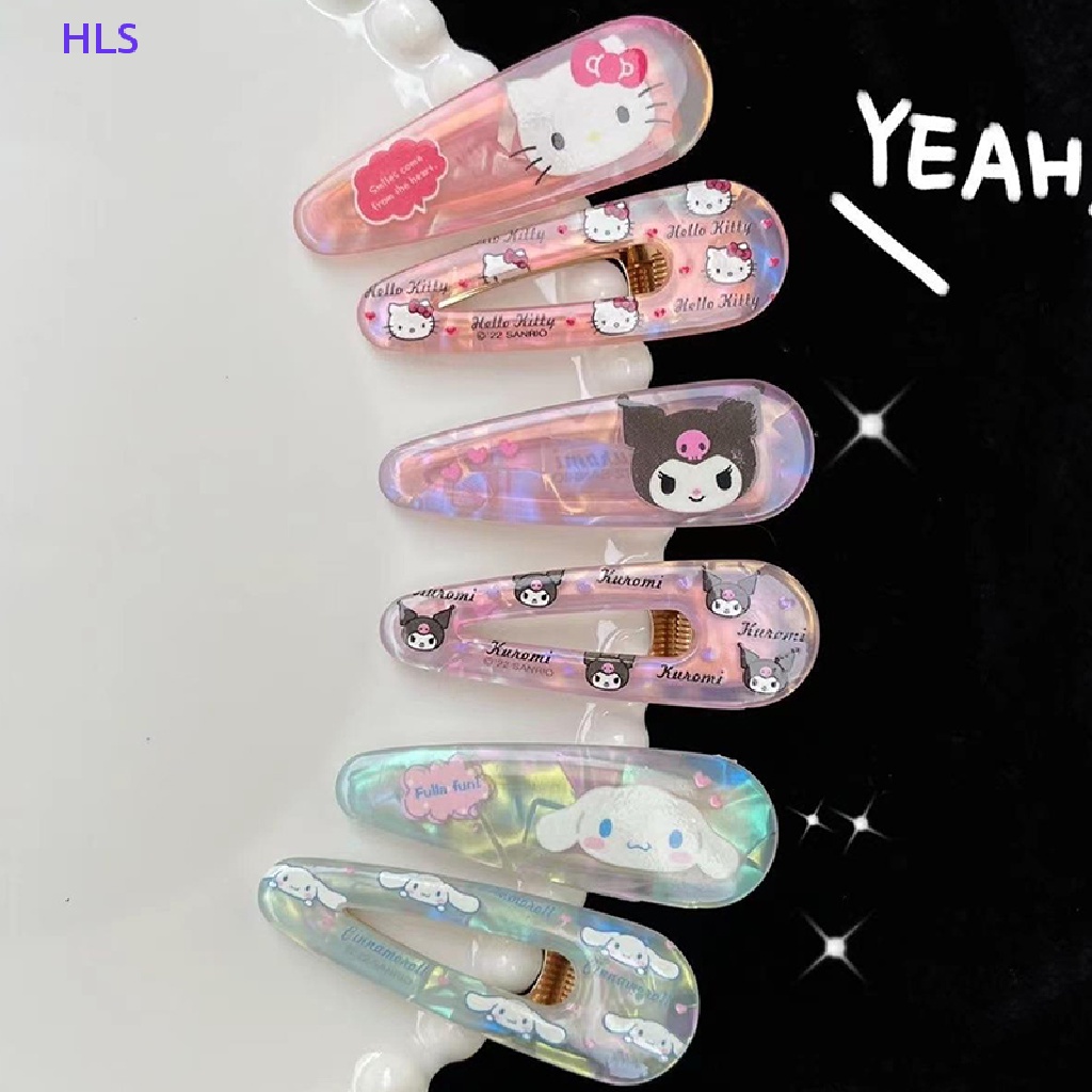 Kẹp Tóc Trang Trí Hình Nhân Vật Hoạt Hình Sanrio Melody Kuromi Cho Bé Gái