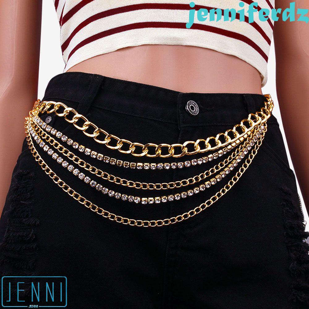 Dây Xích Đeo Hông Nhiều Lớp Phong Cách Hip Hop Đơn Giản Cho Nữ