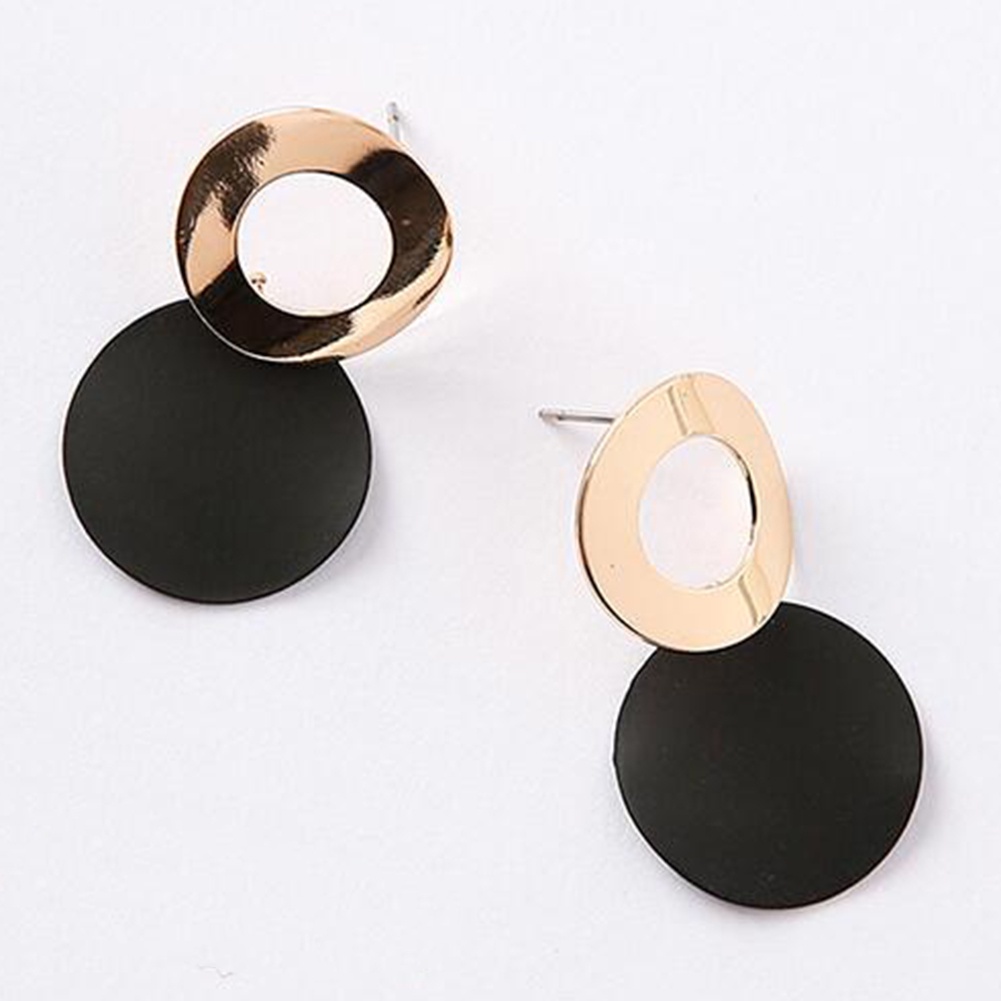 Khuyên Tai Nữ Hình Tròn Thời Trang Cổ Điển