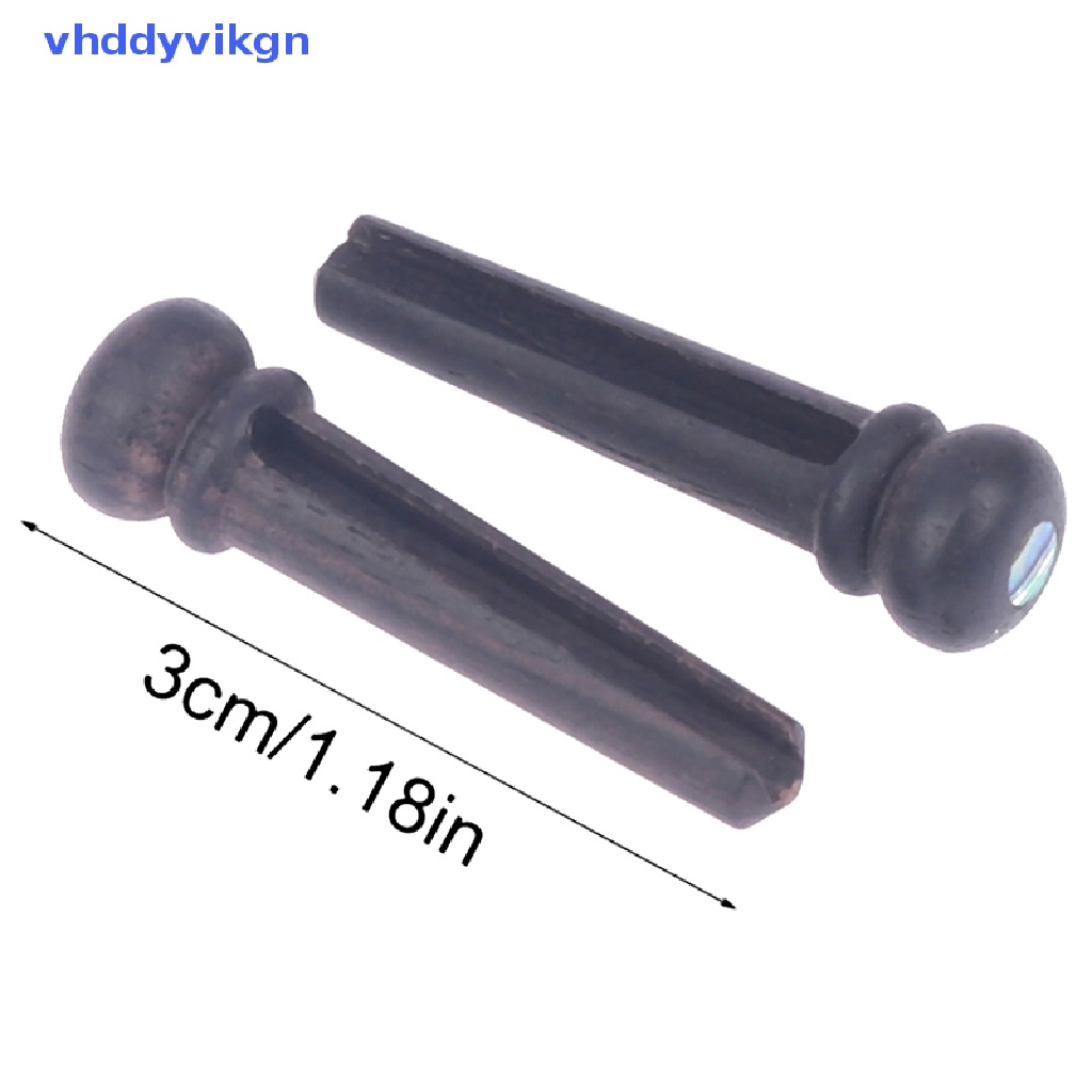 Set 6 Chốt Dây Đàn Guitar Bằng Gỗ Mun Cứng