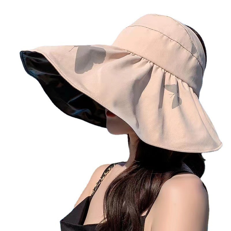 Nón Rộng Vành Che Nắng Hở Chóp Thời Trang Mùa Hè Hàn Quốc Cho Nữ