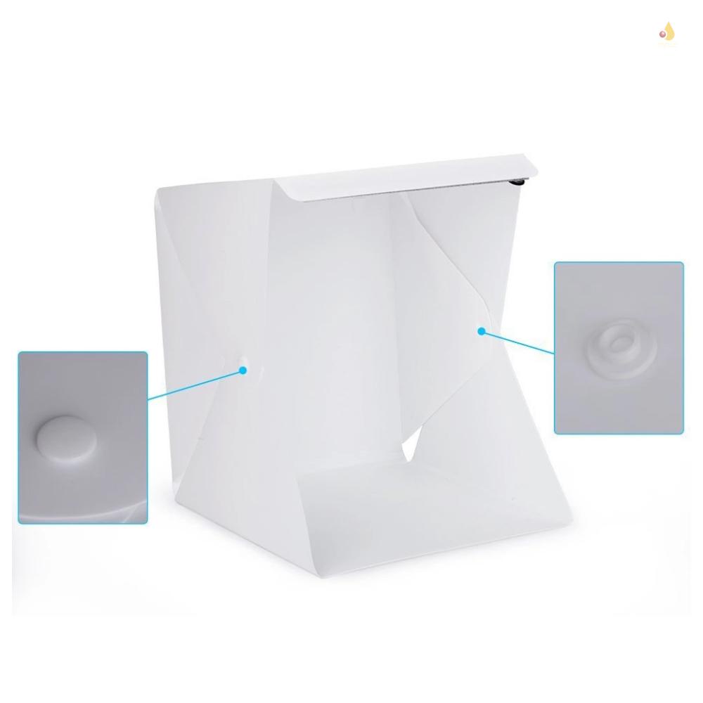 Hộp Chụp Ảnh Mini Mềm Mại Có Đèn LED 200 / 300 / 400mm Chuyên Dụng