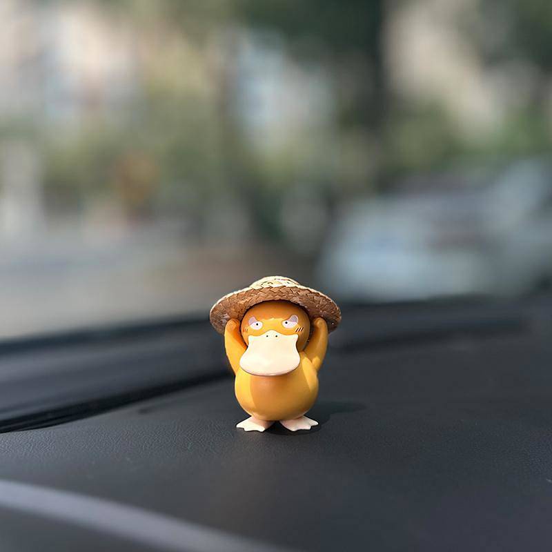 Come on Psyduck Car Center Console Decoration Cute Cartoon Car Little Yellow Duck Doll Girl Car Interior Ornaments xQkr